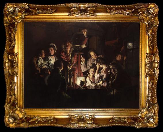 framed  Joseph Wright The Experiment with the Aipump (mk22), ta009-2